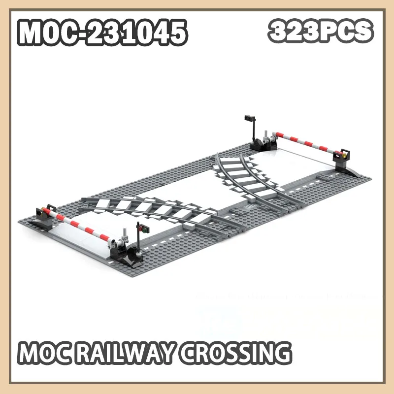 

MOC-231045 Дорожные знаки Дорожные блоки Железнодорожные пересечения Уличные сцен Перила Аксессуары Строительные блоки из мелких частиц
