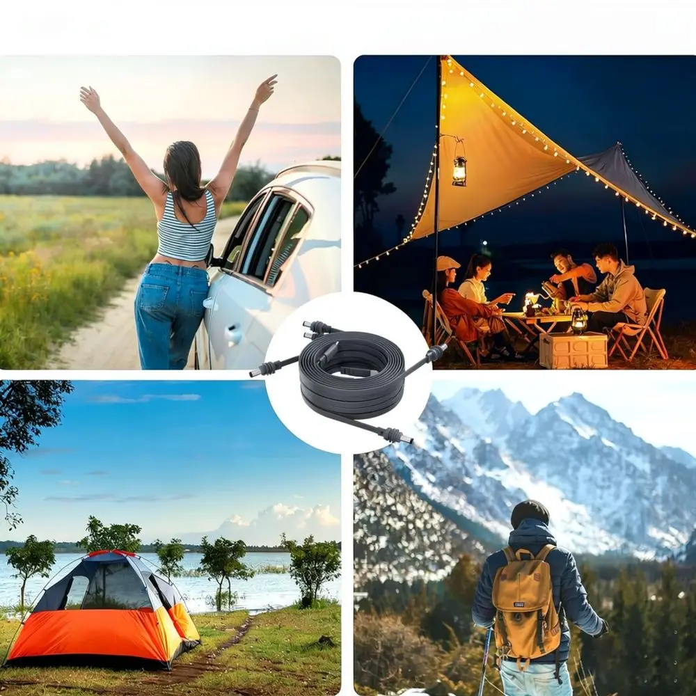 Universal Type C To DC Power Cable Flat Design 60W Fast Charger Cord For X Cable Flexible Durable Electronic Adapter