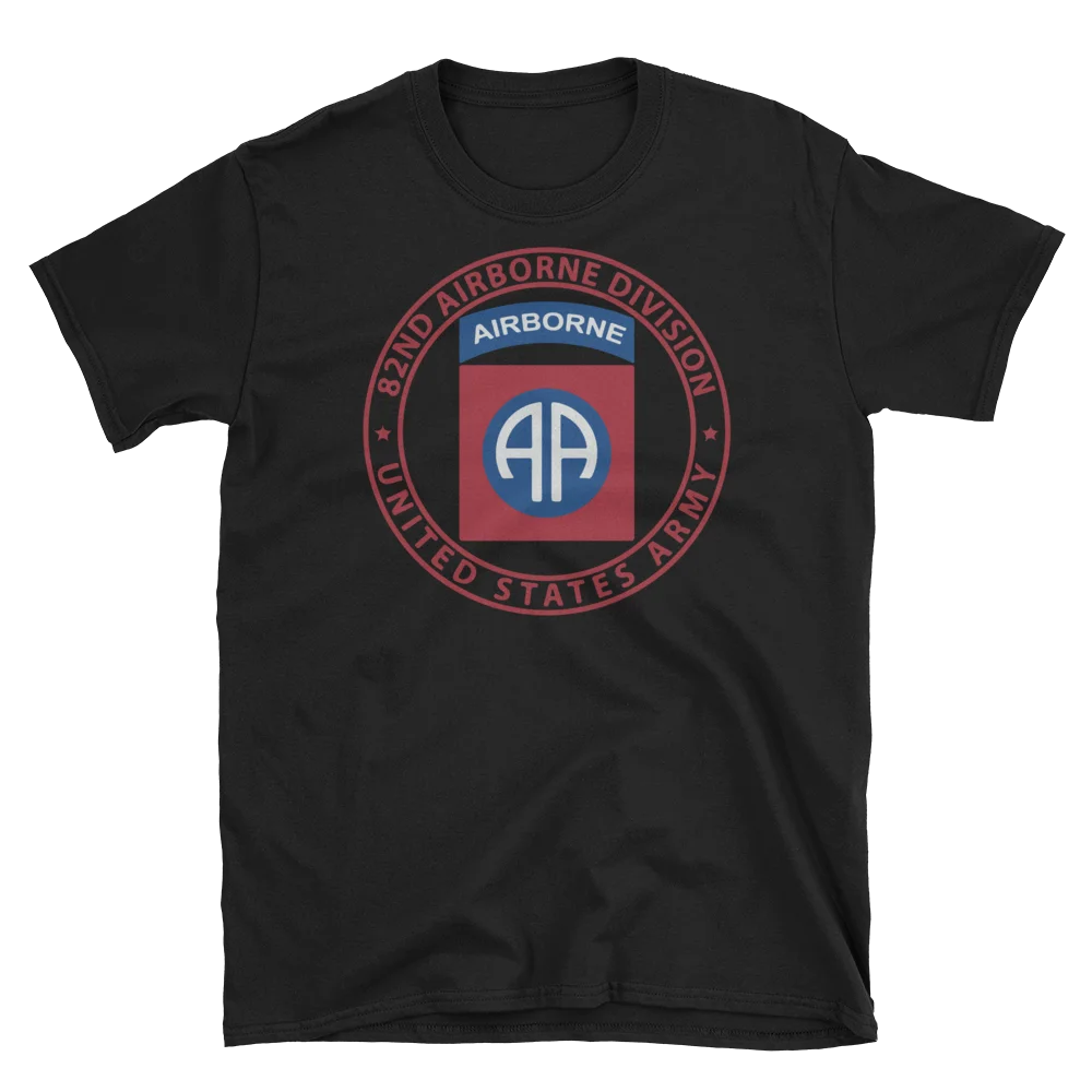 82nd Airborne Division US. Army Softstyle T-Shirt Men's 100% Cotton Casual T-shirts Loose Top Size S-3XL