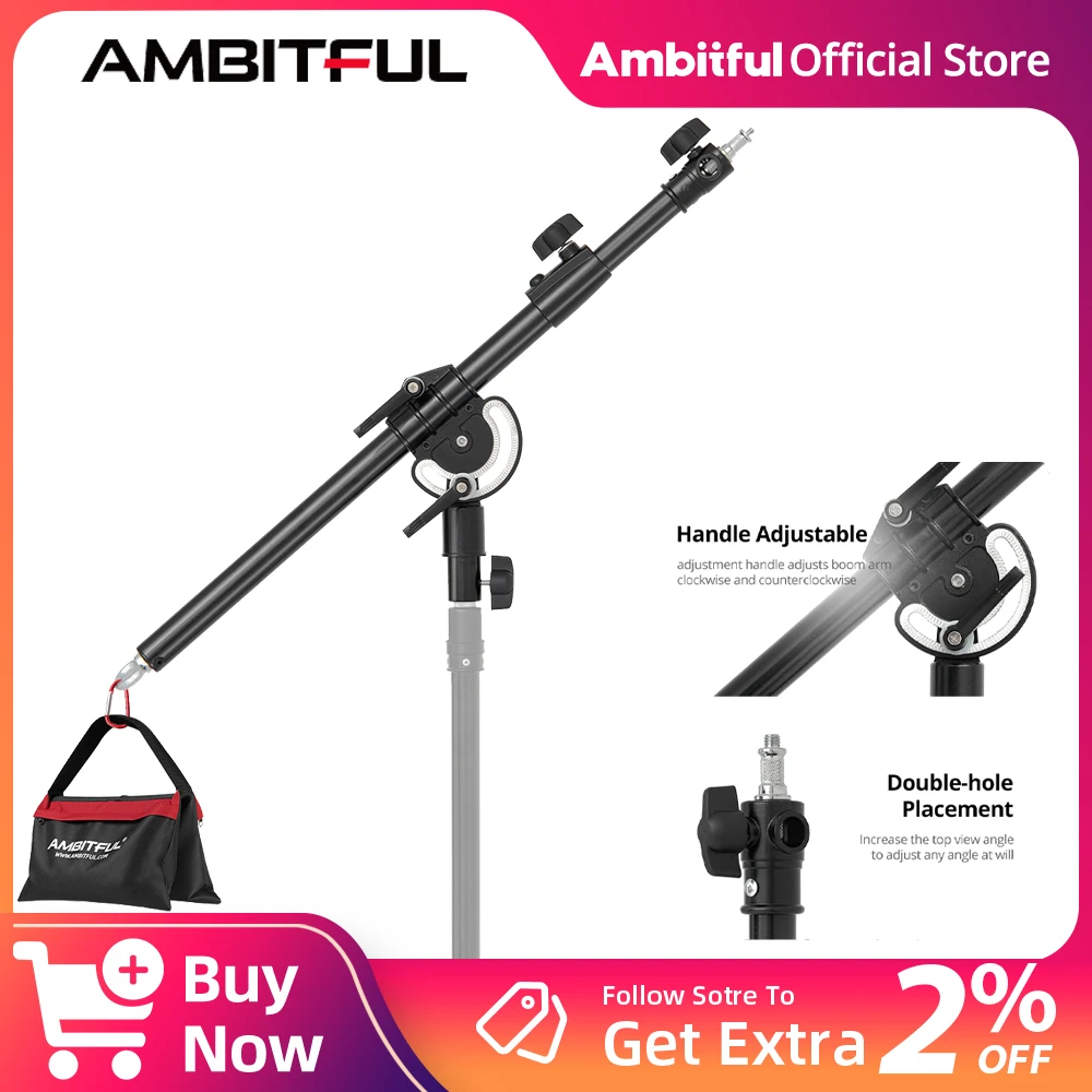 AMBITFUL LS-12 LS-13 LS-15 Photography Crossbar Bracket For SL150III V860III SK400IIV LA600R LP400R