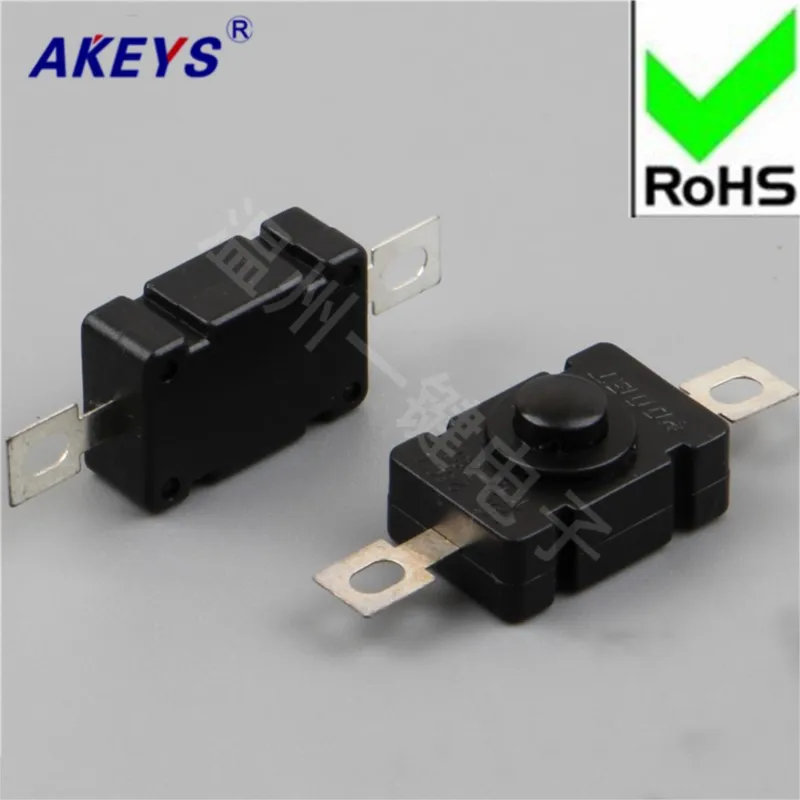 10 PCS 1812A direct self-locking rectangular switch button switch flashlight fishing lamp toy Model making element