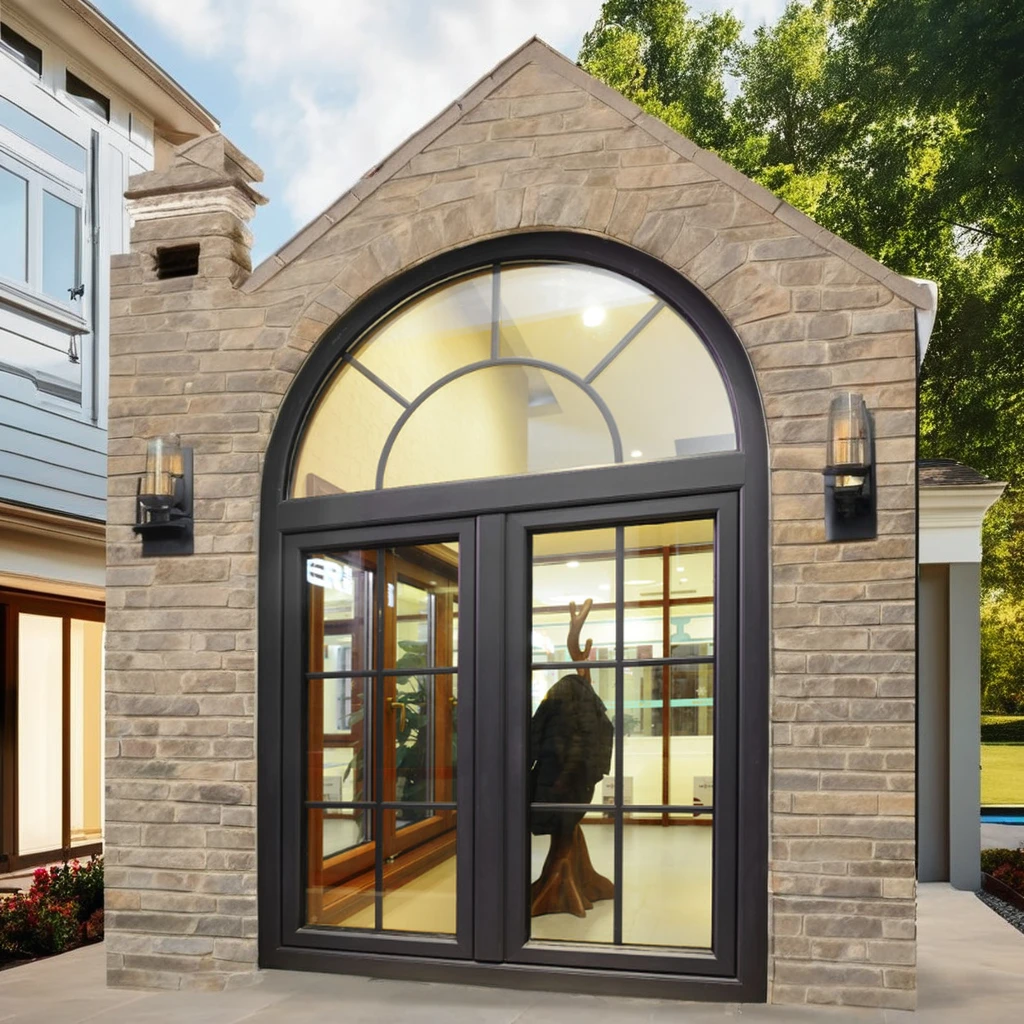 French Retro Window Aluminum Alloy Frame with Stainless Steel Screen Netting Factory Direct Magnetic Feature French Decoration