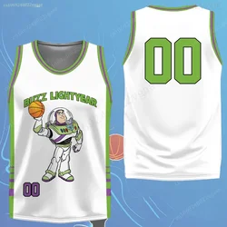 Buzz Lightyear Basketball Jersey Toy Story Tank Top Kids Men Boys Clothes Children T Shirt Sportwear Uniform Vest Costume