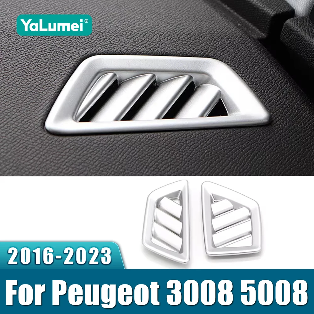 Für Peugeot 3008 5008 GT 2017 2018 2019 2020 2021 2022 2023 Hybrid Auto Dashboard Air Vent Outlet Trim Abdeckung zubehör
