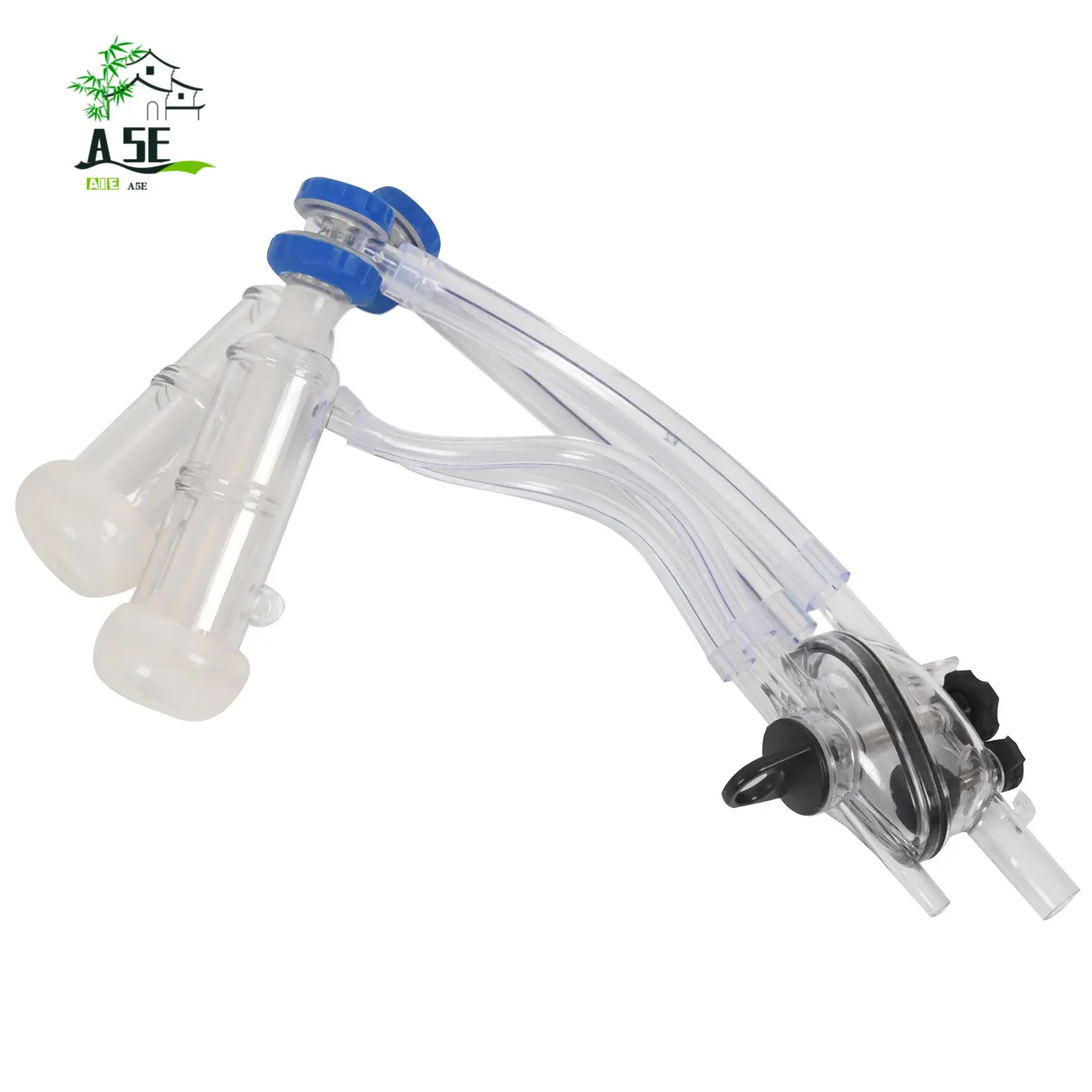 

A05E-Goat Sheep Milker Machine Parts Claw Kit Milking Teat Cups Manual Collector Portable Goat Milking Machine Part For Cows Cat