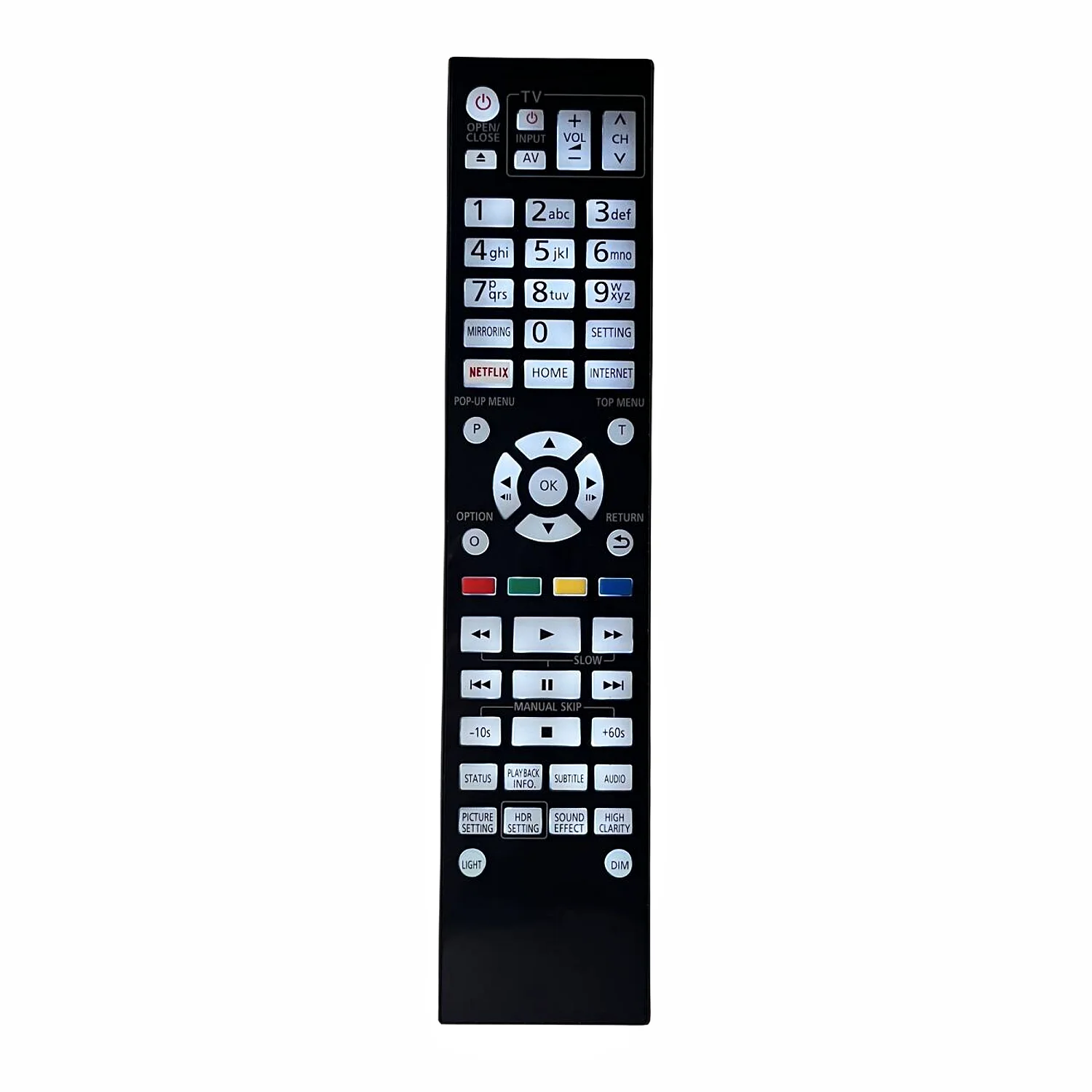 Remote Control Fit For Panasonic Ultra HD 4K Bluray Disc Player N2QAYB001206 N2QAYB001147 DP-UB820 DP-UB824 DP-UB820K DP-UB820-K