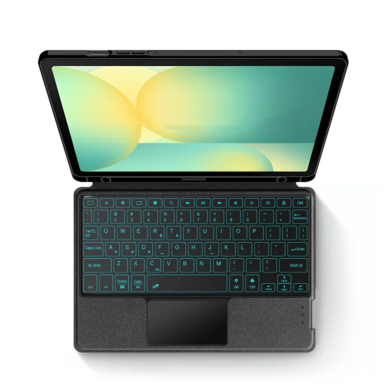 

Magnetic Keyboard Case for Samsung Galaxy Tab S10 FE Tablet Backlit Touchpad Keyboard for Galaxy Tab S10 FE S9 FE 10.9'' Cover