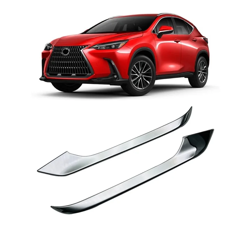 For LEXUS NX 260 NX350h 2022 2023 Front Fog Light Lamp Cover Trim ABS Chrome