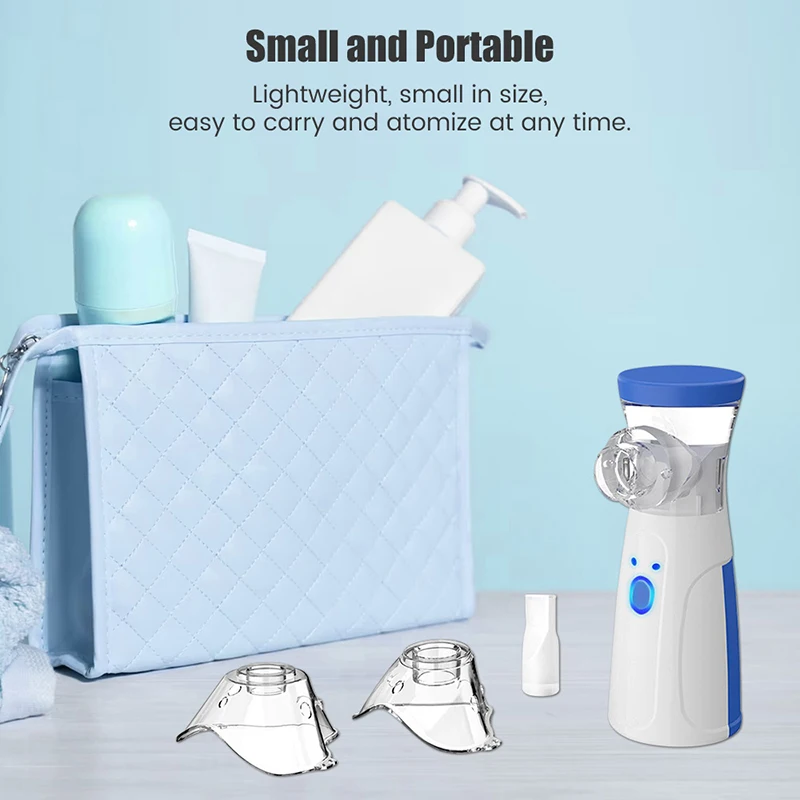Obrázek 5: Kapesní přenosné autoclean inhalovat nebulizer pletivo atomizér tichá inhalátor nebuliser inhalator pro dospělý děti nebulizador