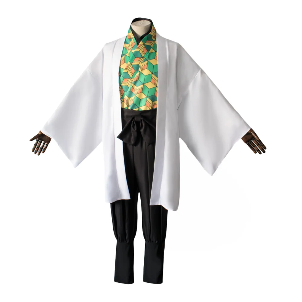 Game Demon Slayer Kimetsu No Yaiba Makomo Cosplay Costume Full Set Uniform Urokodaki Sako Sabito Tomioka Giyuu Halloween