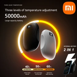 Xiaomi 2 IN 1 50000mAh Hand Warmer Power Bank Large Capacity Hand Warmer Portable Safe and Durable Hand Warmer Winter Warming