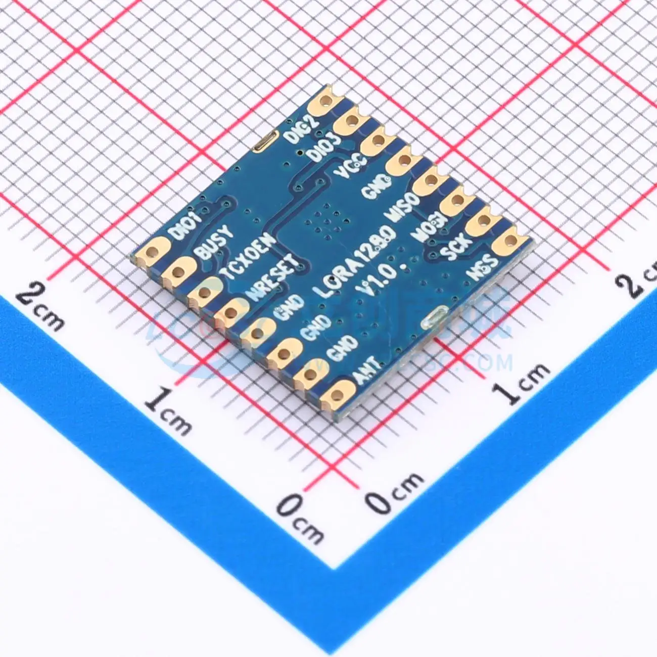 2pcs LORA1280-TCXO SMD 16x16mm 2.4GHz 12.5dBm SPI LoRa RF Transceiver Module for Smart Home System