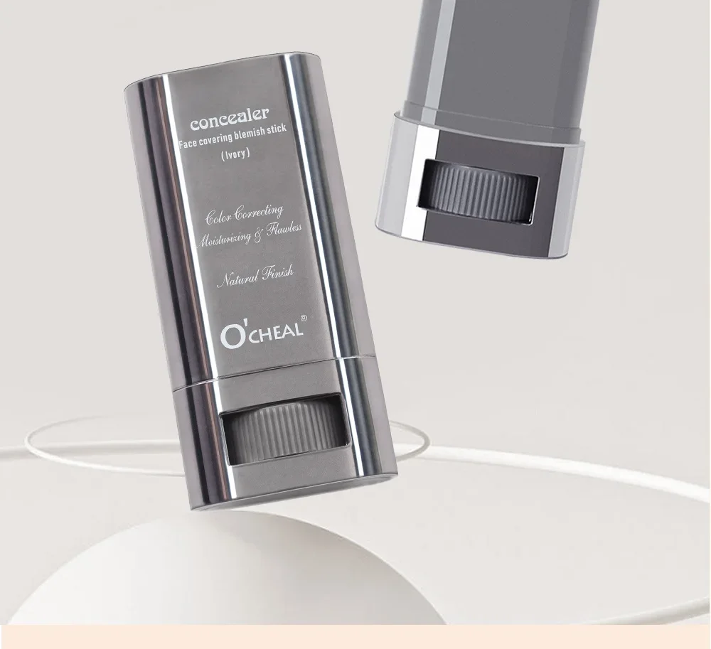 Long-Lasting Waterproof Cream Foundation Stick Full Coverage Flawless Satin Powder Conceal Makeup for All Skin Types