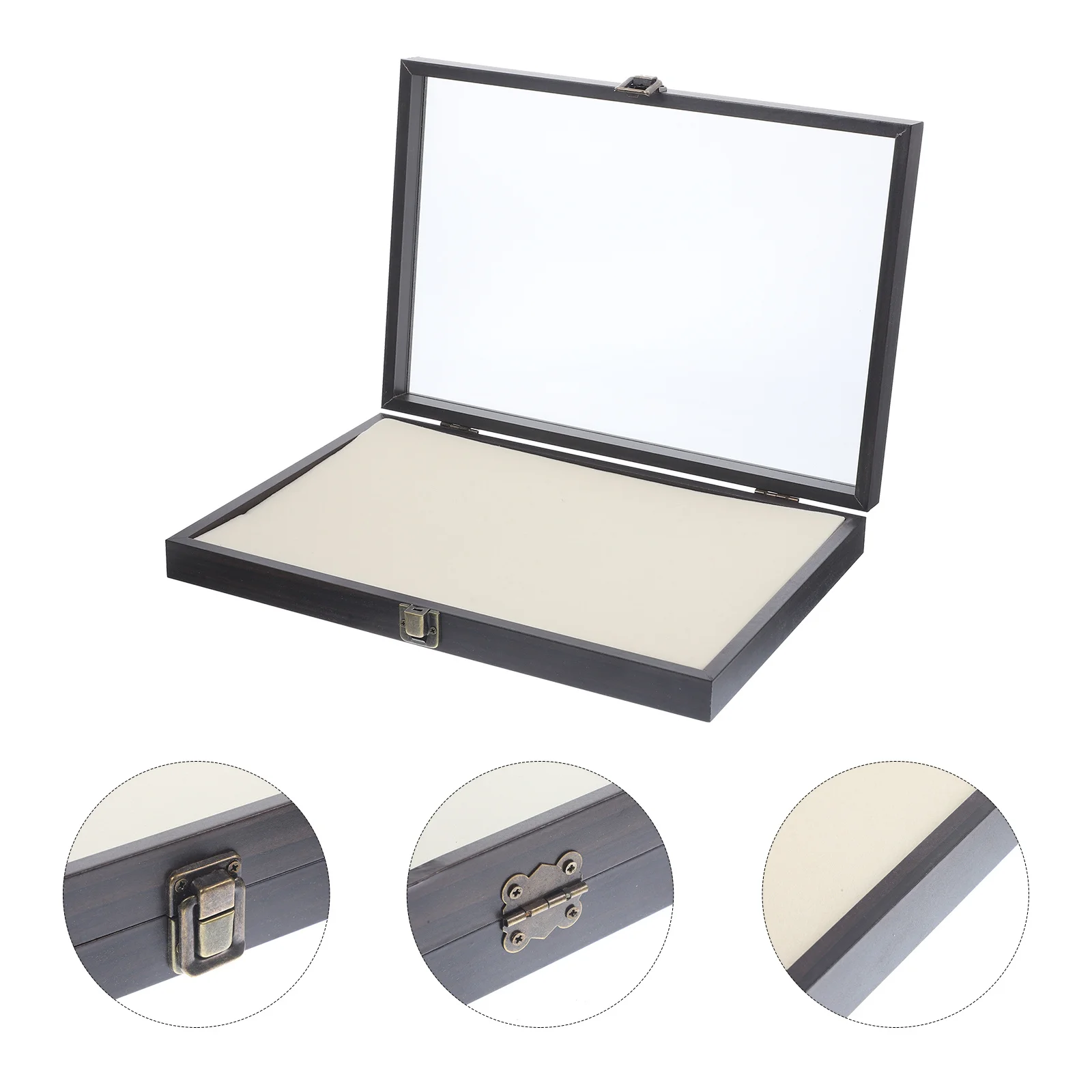 Pin Display Case Jewelry Storage Box With Lid Desktop Bracelet Holder Display Stand For Pins Medals Bracelets