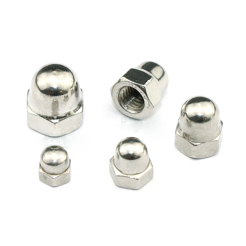 

10Pcs Acorn Cap Nut M3 M4 M5 M6 DIN1587 304 Stainless steel Decorative Dome Cap Nuts Blind Hexagon Hex Nuts