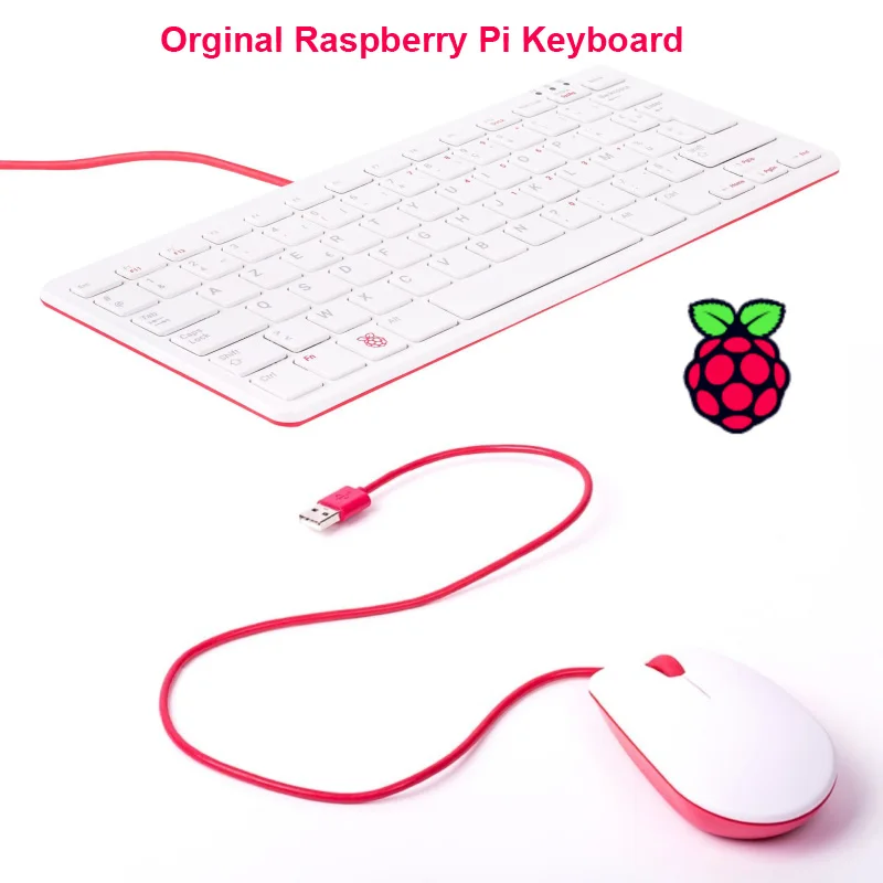 Raspberry Pi 4B Keyboard dan Mouse resmi untuk Raspberry Pi 4B / Raspberry Pi 3B / Raspberry Pi 3B +(Plus) RPI189