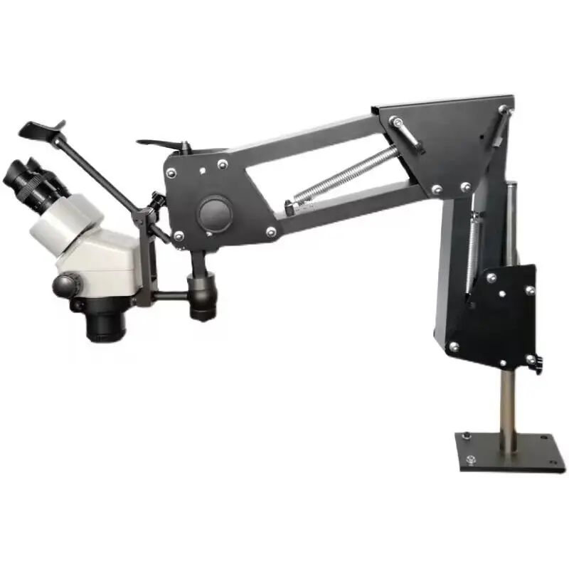 Imagem -03 - tipo de Extensão Ajustável Jóias Jade Fazendo Trinocular Binocular Microscópio Estéreo Primavera Suporte Base Suporte Novo