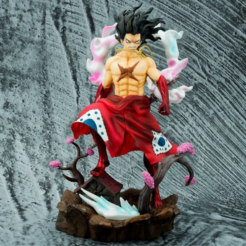 원피스 GK 애니메이션 피규어 모델 기어 4 몽키 D 루피 액션 피규어 24cm 높이 스태츄 수집용 장난감 피규어