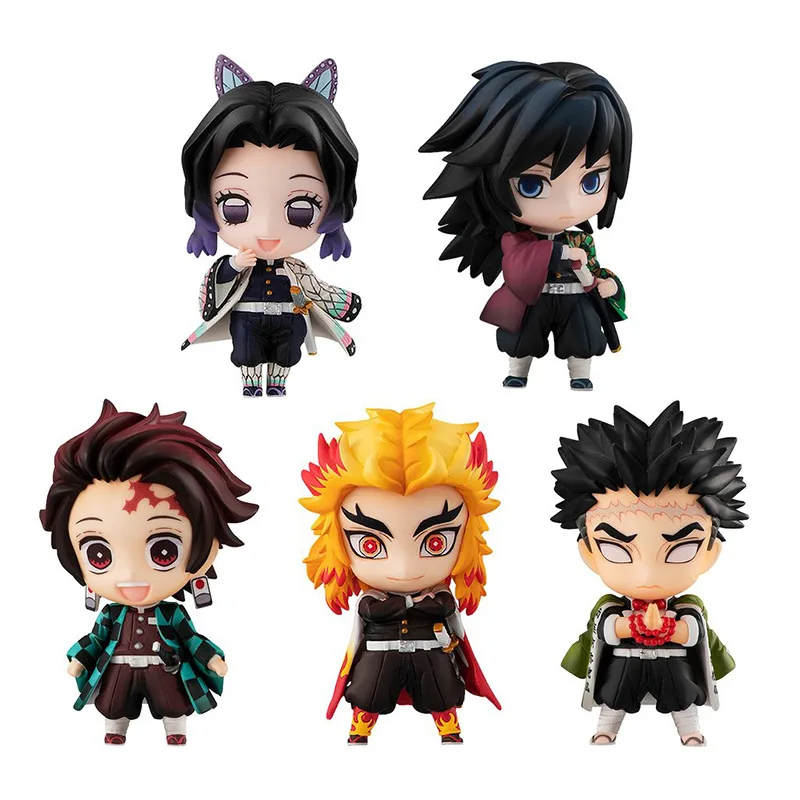 Kimetsu no Yaiba Handmade Q - Version Nine Pillars Figurines Blind Box - Tanjiro, Nezuko, Iguro Obanai and Others