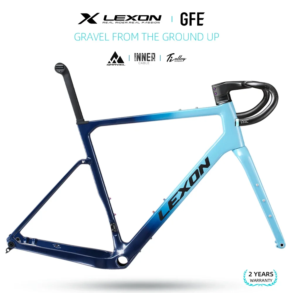 ليكسون GFE الكربون الحصى إطار دراجة هوائية 700C 27.5 خفيفة مكبح قرصي Cyclocross على الطرق الوعرة إطارات دراجة الدراجات أجزاء
