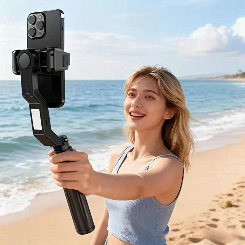 

Q31 Stabilizer Selfie Stick Anti-Shake Extendable Phone Shooting Four-Legged Stand Single-Axis Gimbal Phone Stabilizer