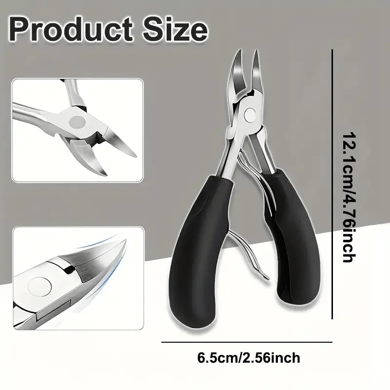 ステンレス製爪切り 巻き爪用爪切り 角質除去用爪切り 厚い爪にも適しています