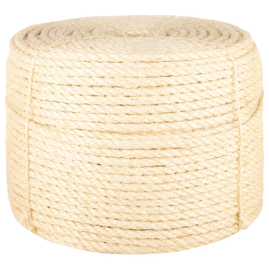 25/50/100/250/500m 4/6/8/10/12/14/16/20mm 100% Natural Sisal Rope for Cat Tree DIY Scratching Post Toy Climbing Frame Replacement Scratch Furniture