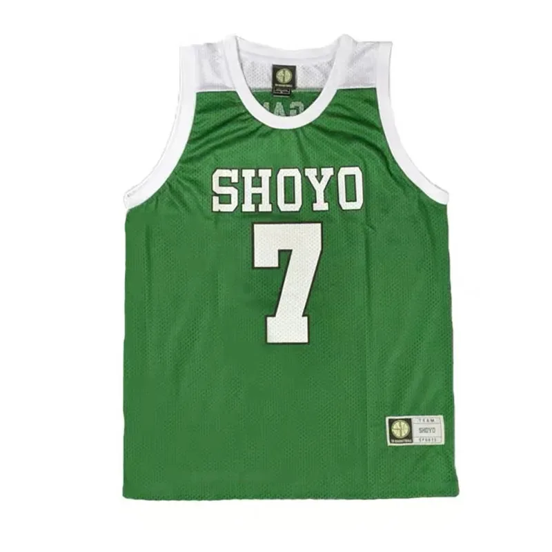 

qq 123Shoyo белый аниме Shohoku школьная баскетбольная команда Fujima Kenji Nagano Mitsu Джерси Косплей Костюм Топы Спортивная одежда