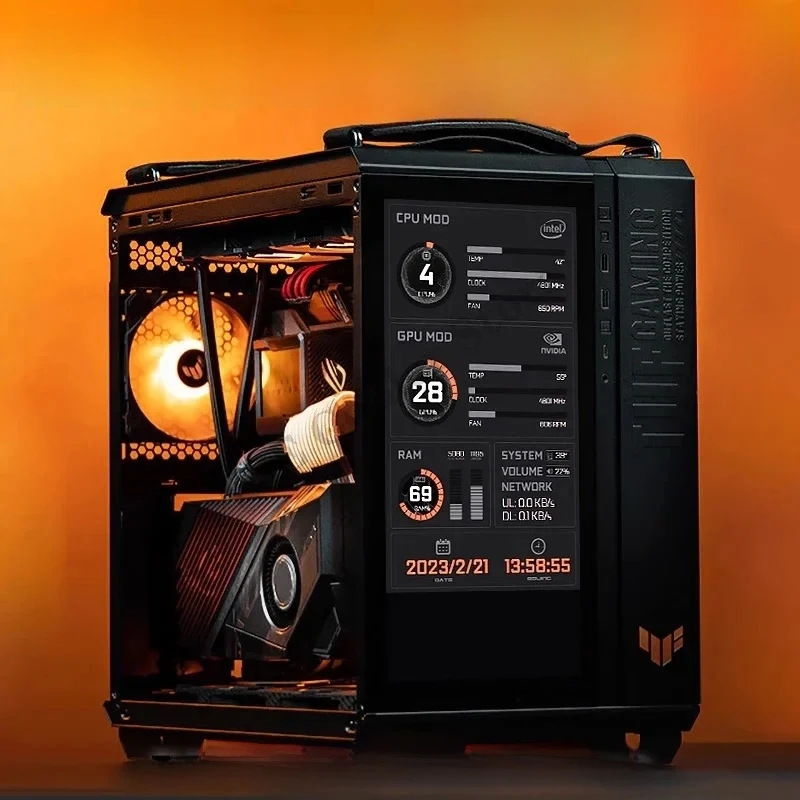 GAMING GT502 Monitor Screen Panel Solution Size/Themes Customized AIDA64 Gamer Secondary IPS Full Expand Dsiplay
