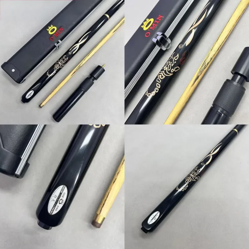 

SFW Certificate O'MIN/mystery sealed Day Billiard Cue 10mm Small Head 3/4 Split Snooker Black Eight Hand Carved Rod Ebony