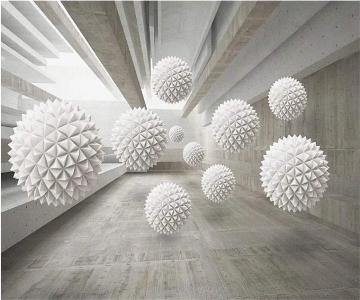 Customized Wallpaper European Architecture Space Geometry Technology TV Backdrop Living Room Murals wallpaper for walls 3 d