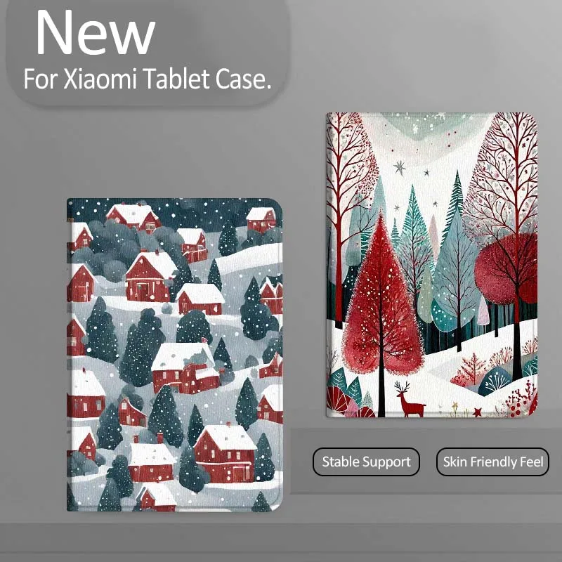 

Cartoon Snowy Forest Deer Tablet Case For Xiaomi Redmi Mini Pad SE K 2 4 5 6 7 8 2023 2025 11 8.8 11.2 10.1 Pro Gift