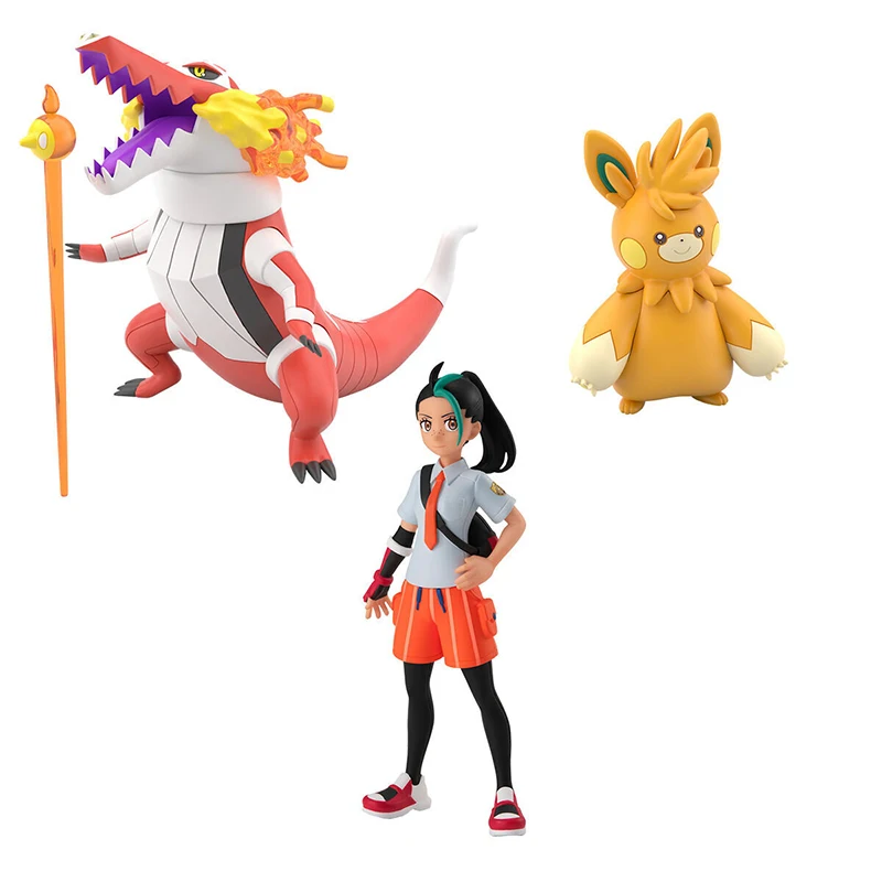 

Pokemon Scarlet and Violet Nemona Skeledirge Pawmot Static State Model Periphery Toy Garage Kit Kid Tabletop Decoration Pre Sale