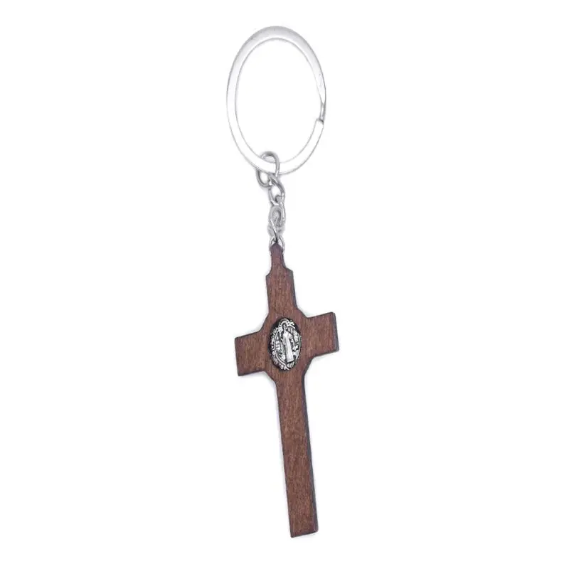 Christian Jesus for Cross Keychain Religious for Key Ring Jewelry Bag Pendant Car Souvenirs Gifts