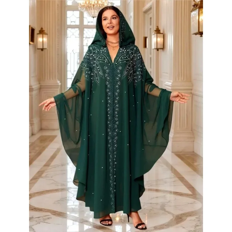 

Abayas For Women Dubai Luxury 2026 African Muslim Fashion Dress Caftan Marocain Evening Party Dresses Boubou Robe Djellaba Femme