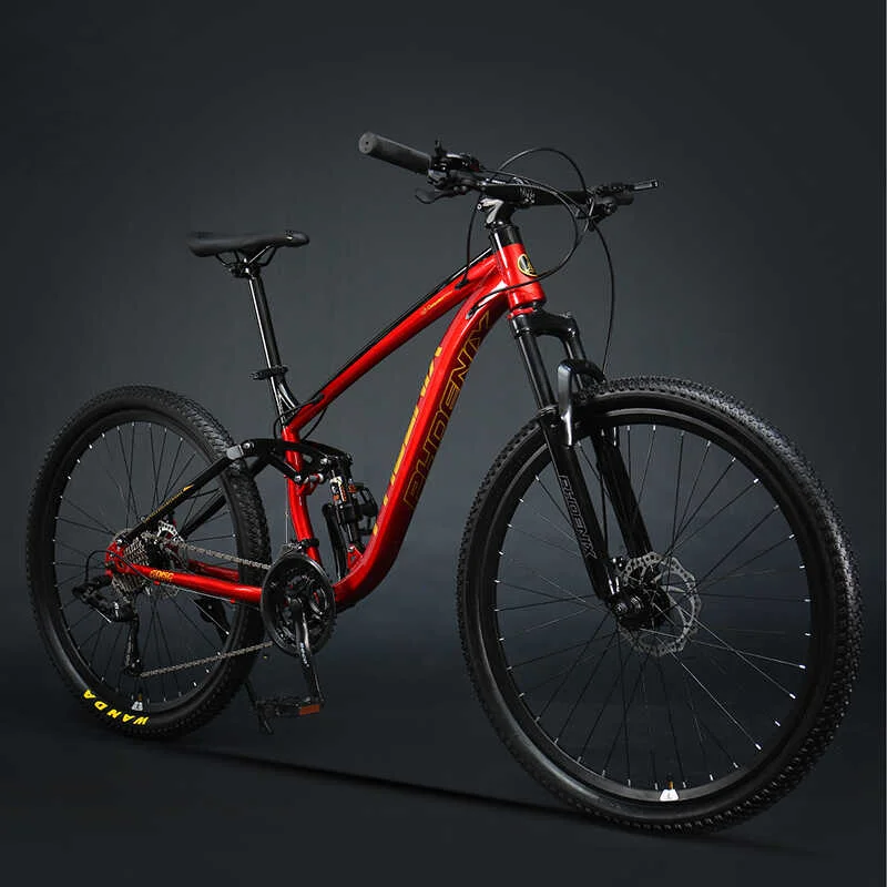 High Carbon Steel 27.5-Inch Mountain Bike Variable Speed Soft Tail Shock Absorber Speed Drop Off-road Road Bike Card Mechanical