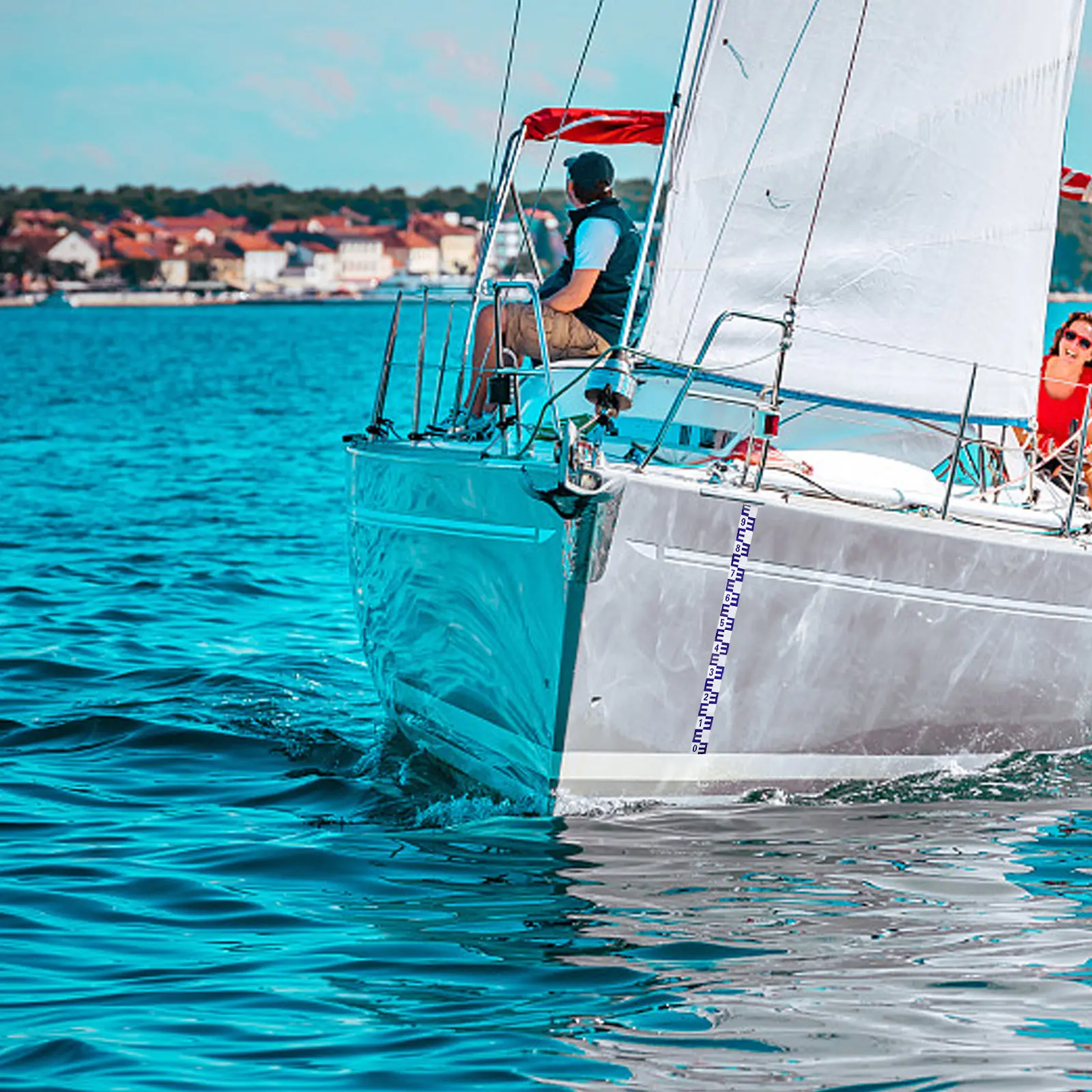 

Самоклеящийся водомер для измерения глубины лодки, индикатор уровня воды в бассейне, измерительная линейка 1 метр, аксессуар для инструментов