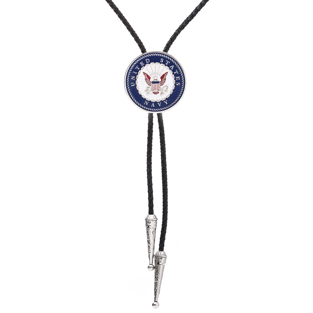 Fashion retro navy Bolo tie