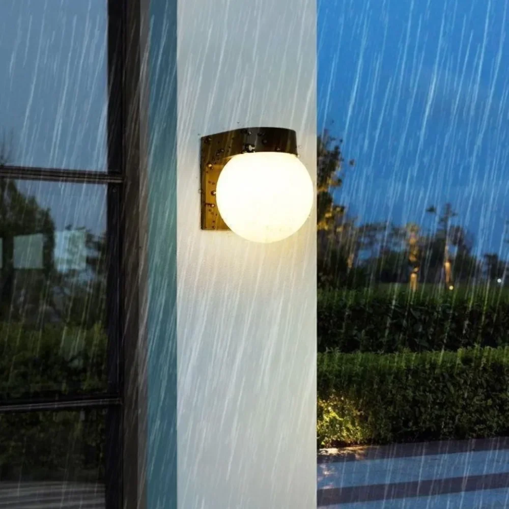

E27 Base Acrylic LED Wall Lamp for Indoor Outdoor Balcony Bedroom Corridor Courtyard Lamp Shade（No Bulb）