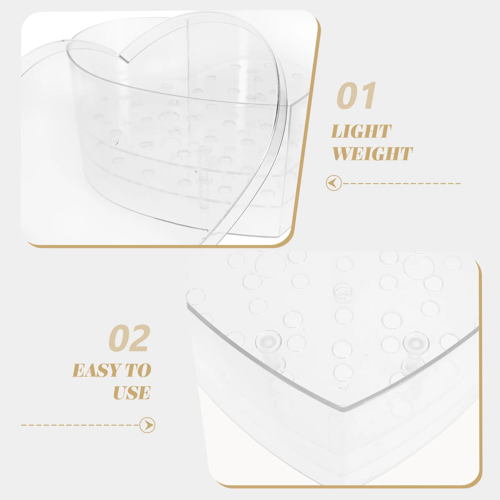 

Heart Shaped Flower Box Clear Acrylic Rose Stand For Preserved Flowers Transparent Floral Arrangement Case Romantic Gift Vase