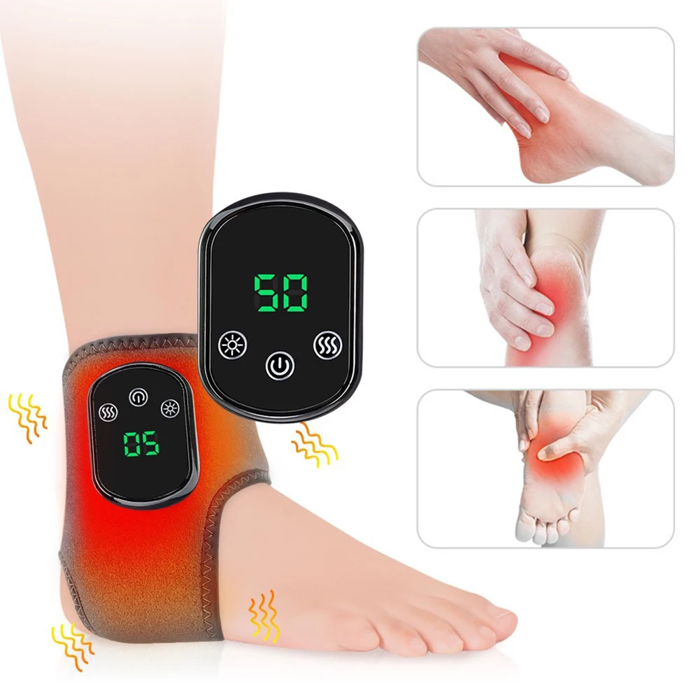 

2 In 1 Heating & Massage Wrist Guard Temp Adjustment Heated Wristband 1800mAh Elbow Joint Protector for Daily Relaxing Massage