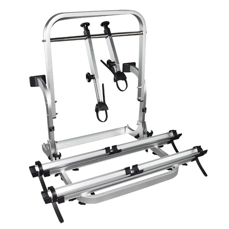 Bagażnik rowerowy dedykowany do kampera, tylny, dwupozycyjny, składany, tylny, pojedyncza rama, akcesoria do modyfikacji kampera.