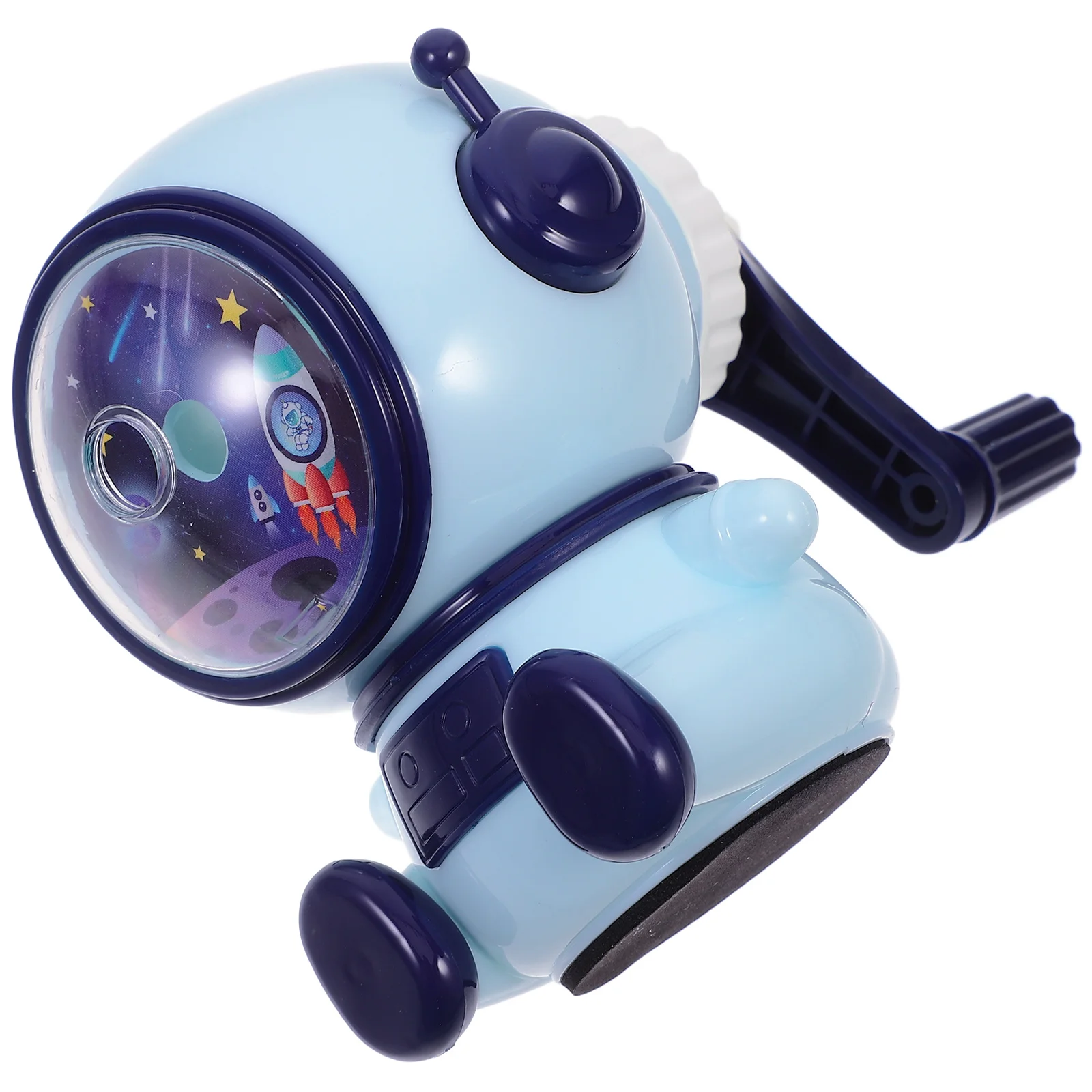 

Manual Pencil Sharpener Cartoon Astronaut Design Plastic Metal Compact Size Sharpening Tool For Students Artists Adults Portable