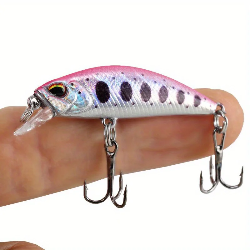 1PC Creature Micro Stream Sink Minnow Full Swimming Layer 38mm/3.2g Lure Bait - Ideal for Trout and Salmon Fishing