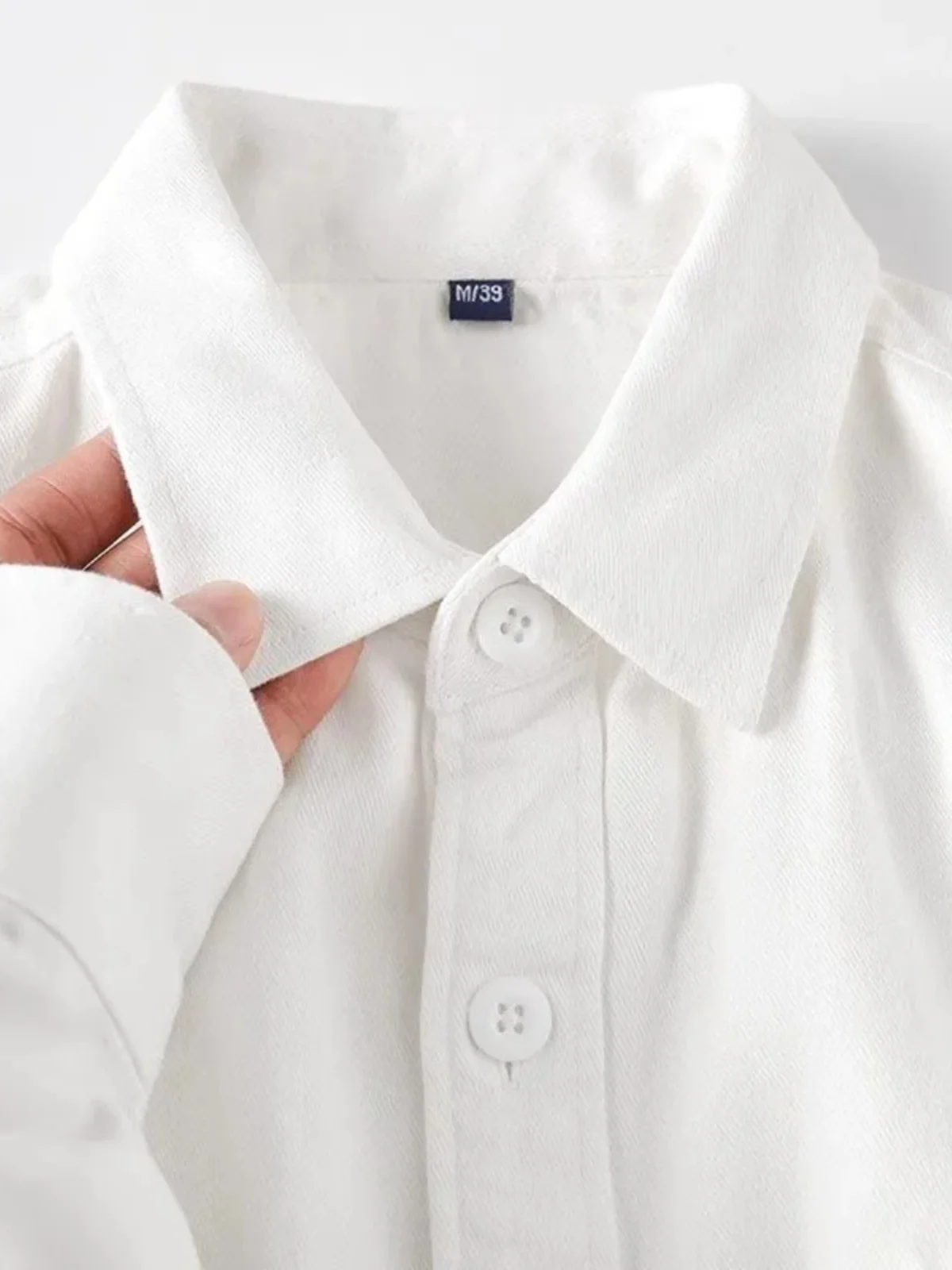 

White Pure Cotton Long Sve irt Loose Design Hong Kong Sle Faionable Outerwear Korean Version Commute Cotton irt