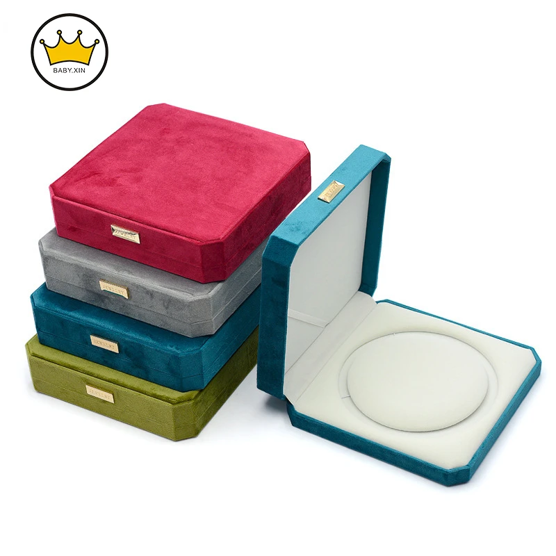 

Flannelette Pearl Necklace Box Jewelry Packaging Box Jewelry Storage Box Packaging Box Mother's Day Gifts