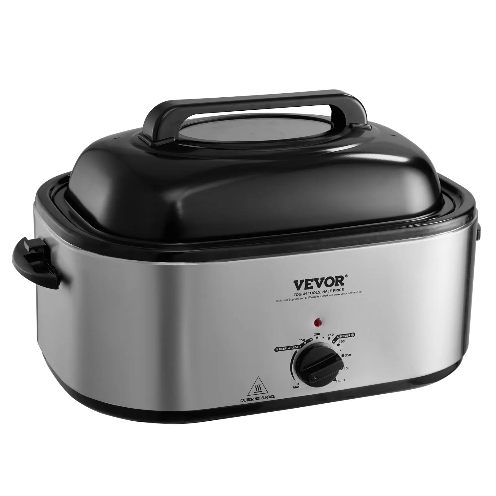 

Electric Roaster Oven, 24 QT Turkey Roaster Oven With Self-Basting Lid, 1450W Roaster Oven With Defrost & Warm Function,