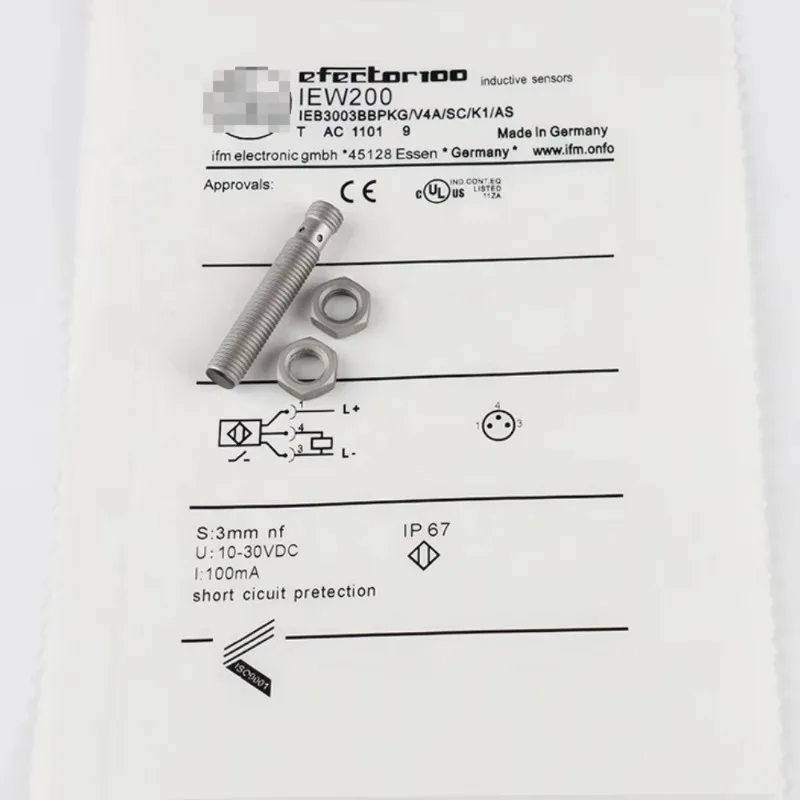 

New & Original IFM Inductive Proximity Switch Sensors IEW200 IEB3003BBPKG/V4A/SC/K1/AS