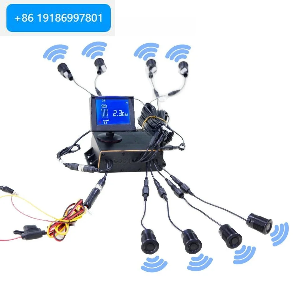 Auto Park Sensor 26mm Buzzer Distancia Sensor Rear View Reversing 8 Radar Assistant Front and Rear Sensor Car Parking