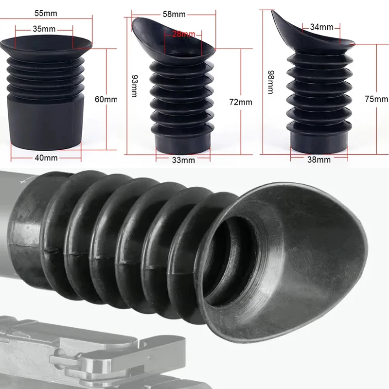 Taktische Jagd flexible Skalierbar keit Augen rückstoß abdeckung Augenschutz abdeckung Jagd zubehör für Airsoft-Zielfernrohr-Teleskop